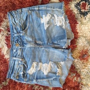 American eagle stretch denim shorts